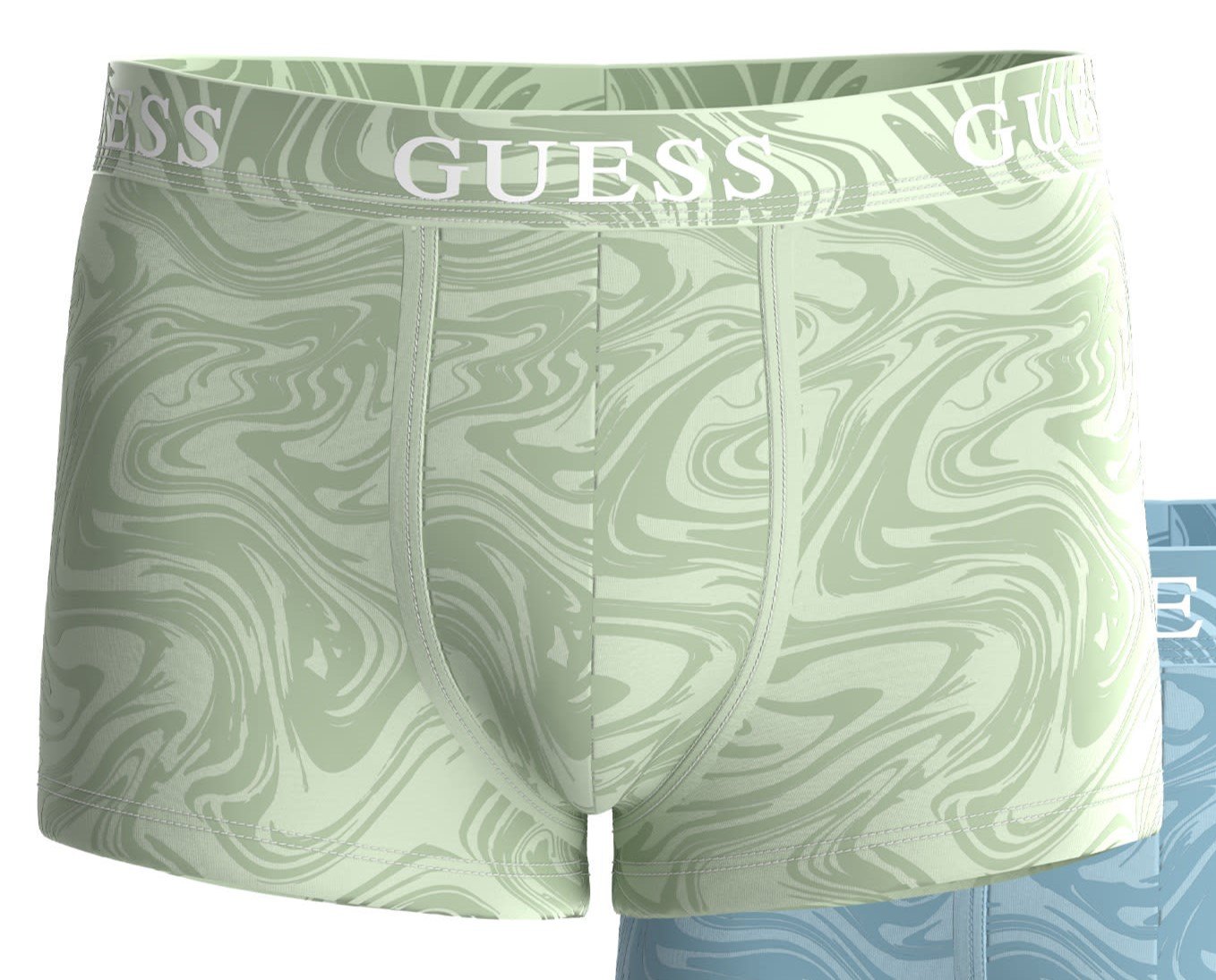 flatlay of printed boxer briefs