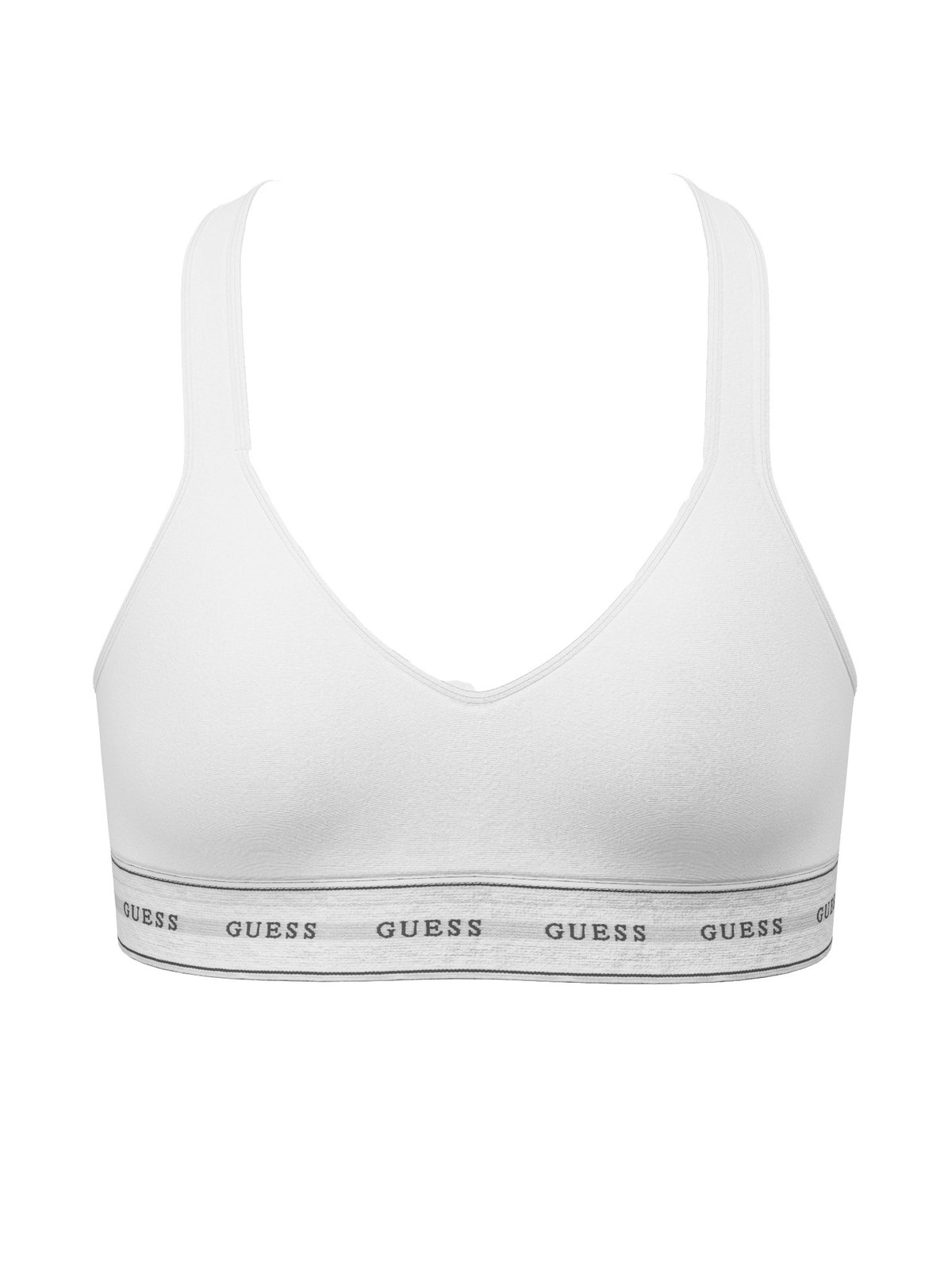 flatlay of a white bralette