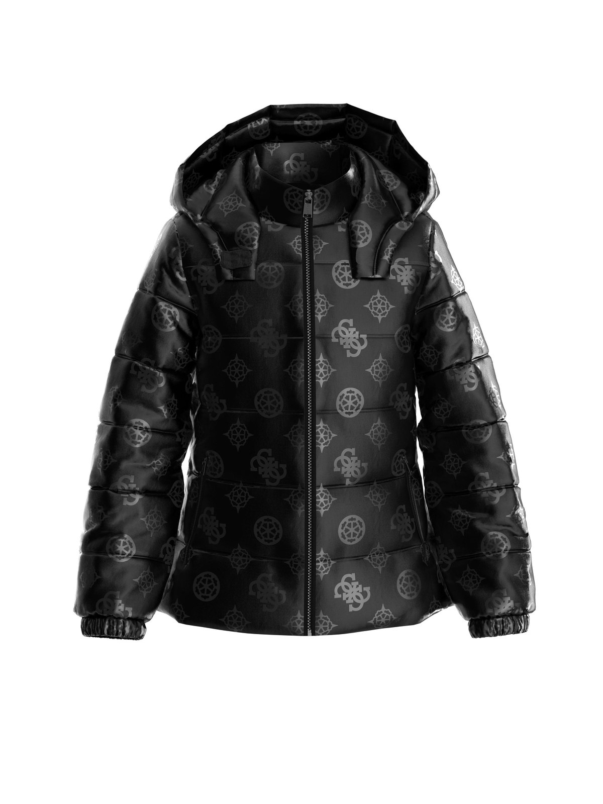 ghost shot of a kids' puffer jacket