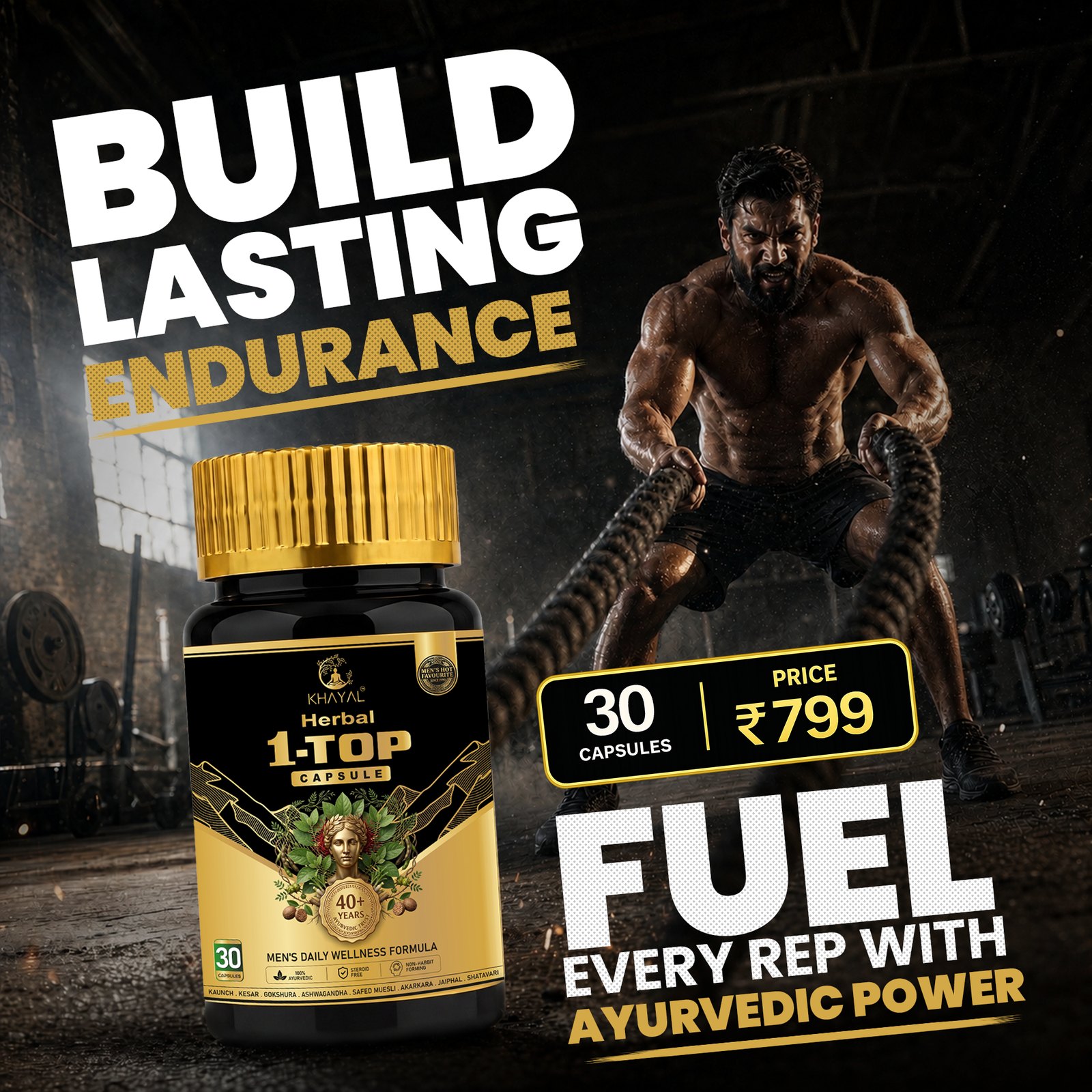 Nutraceutical performance creative: build lasting endurance